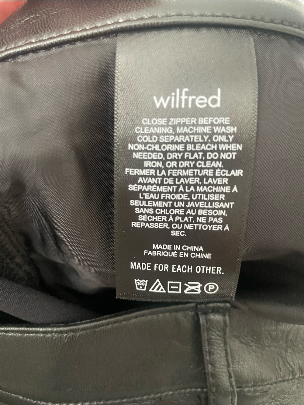 Wilfred Melina High-Waist Faux Leather Pants - Black - Picture 6 of 7